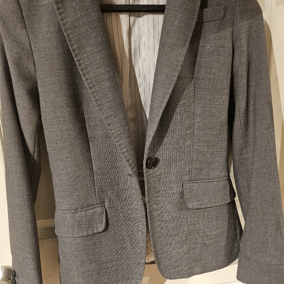 Women's Grey Blazer Size 2 - Picture 3 of 5